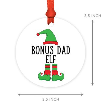 Elf Metal Ornament  Bonus Dad Image 2