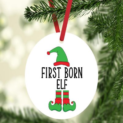 Elf Metal Ornament  First Born Image 1