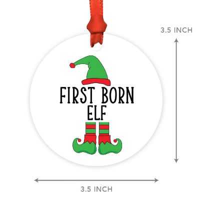 Elf Metal Ornament  First Born Image 2