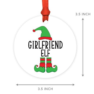 Elf Metal Ornament  Girlfriend Image 2
