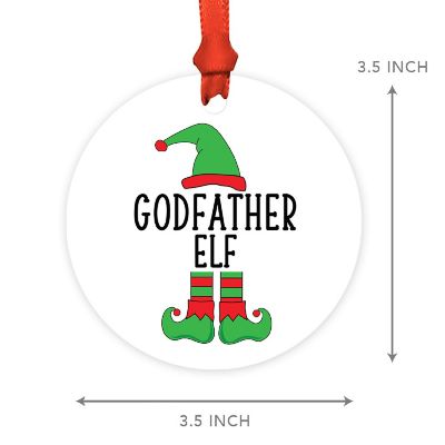 Elf Metal Ornament  Godfather Image 2