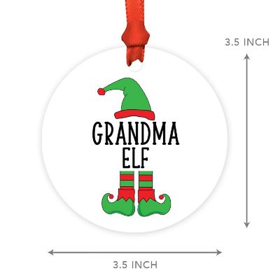 Elf Metal Ornament  Grandma Image 2