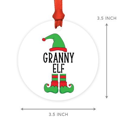 Elf Metal Ornament  Granny Image 2