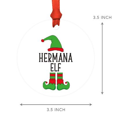 Elf Metal Ornament  Hermana Image 2