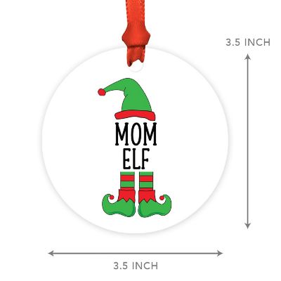 Elf Metal Ornament  Mom Image 2