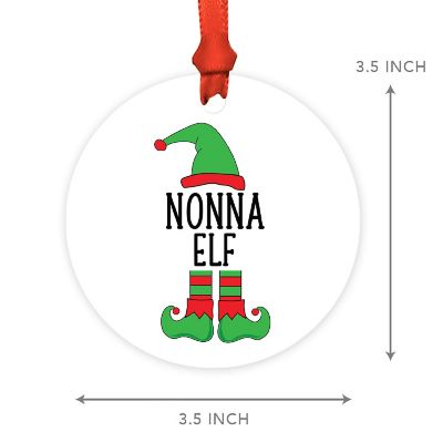 Elf Metal Ornament  Nonna Image 2