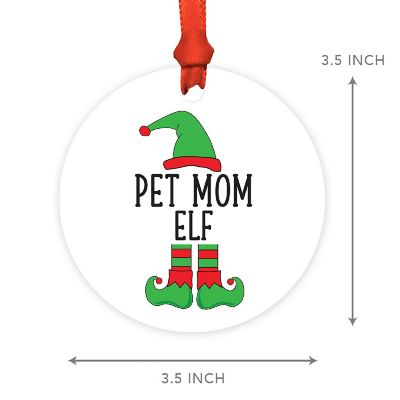 Elf Metal Ornament  Pet Mom Image 2