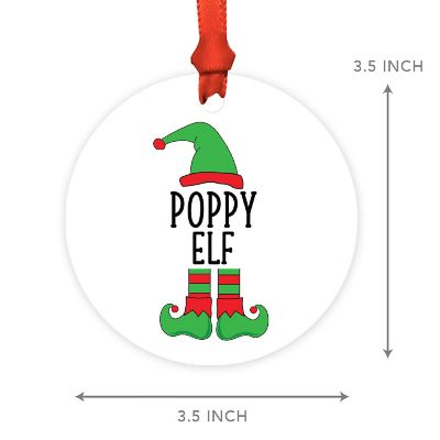 Elf Metal Ornament  Poppy Image 2