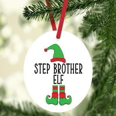 Elf Metal Ornament  Step Brother Image 1