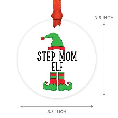 Elf Metal Ornament  Step Mom Image 2
