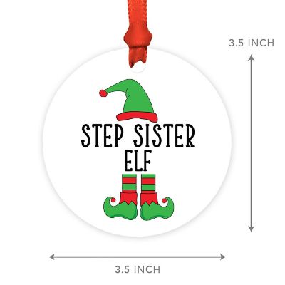 Elf Metal Ornament  Step Sister Image 2