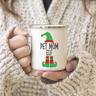 Elf Pet Mom Stainless Steel Mug Image 1