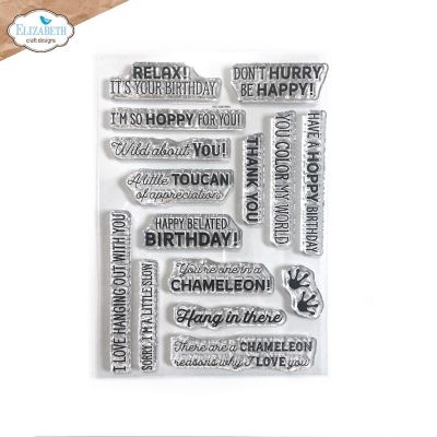 Elizabeth Crafts Clear Stamps-Jungle Sentiments Image 1