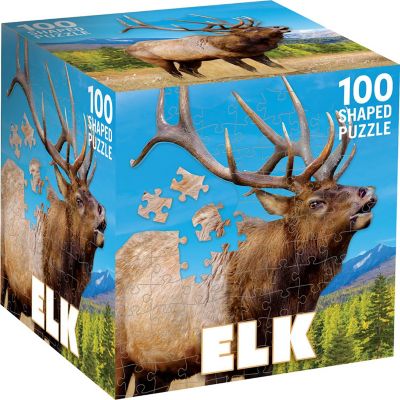 Elk 100 Piece Shaped Jigsaw Puzzle Image 1