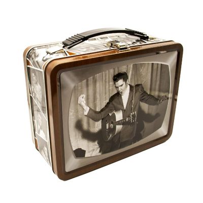 Elvis Presley TV Embossed Tin Fun Box Image 1
