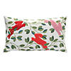Embroidered Rabbits Throw Pillow 12"L X 9"H Polyester Image 1