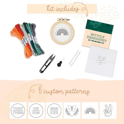 Embroidery Kit for Beginners Makes 6 Image 1
