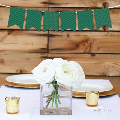 Emerald Forest Green Bunting - 4 x 5.5 Inch Image 1