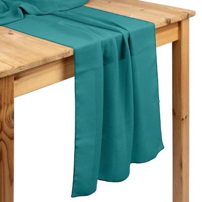 EMERALD GREEN CHIFFON TABLE RUNNERS Image 1