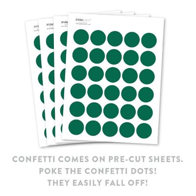 Emerald Green Confetti 180-Pack Image 1