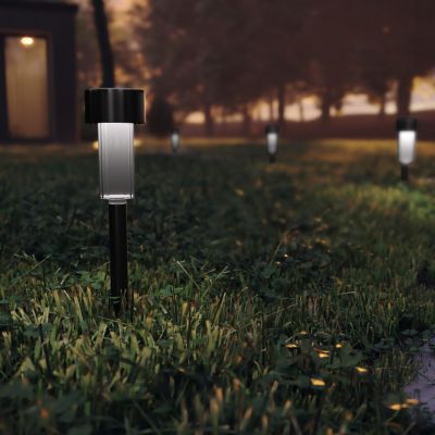 Emma + Oliver 12PK Black Solar Lights Image 1