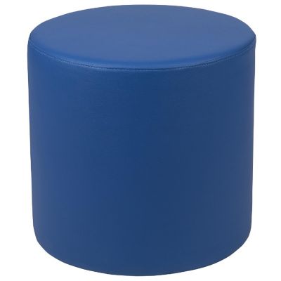 Emma + Oliver 18"H Soft Seating Flexible Circle for Classrooms and Common Spaces - Blue Image 1
