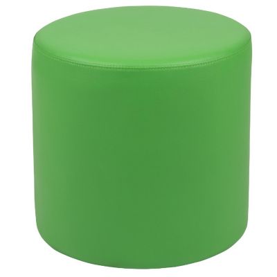 Emma + Oliver 18"H Soft Seating Flexible Circle for Classrooms and Common Spaces - Green Image 1