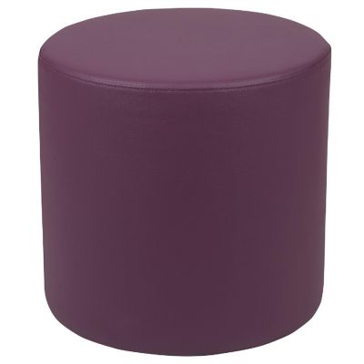 Emma + Oliver 18"H Soft Seating Flexible Circle for Classrooms and Common Spaces - Purple Image 1