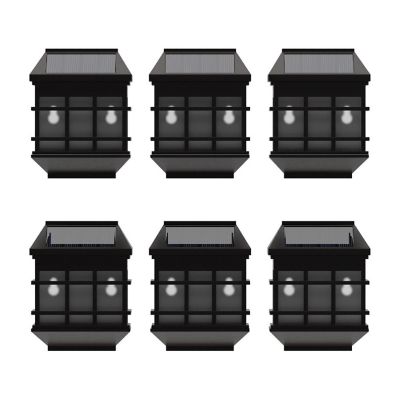 Emma + Oliver 6PK Brown Solar Deck Lights Image 1