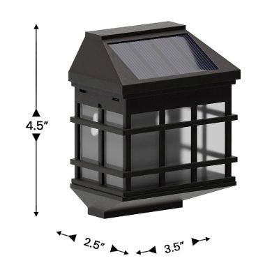 Emma + Oliver 6PK Brown Solar Deck Lights Image 3