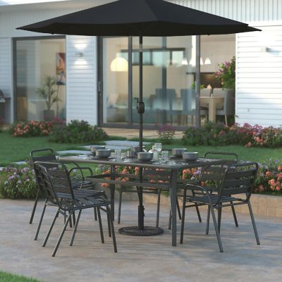 Emma + Oliver Bronze Patio Umbrella Base Image 2