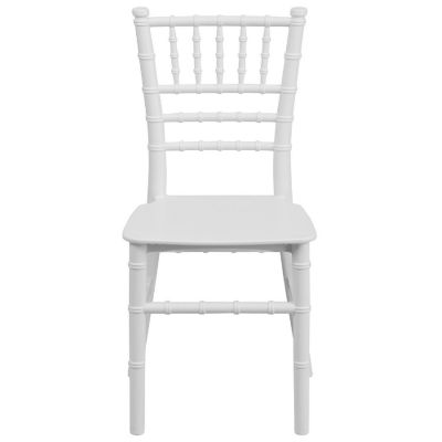 Emma + Oliver Child&#8217;s All Occasion White Resin Chiavari Chair for Home or Home Based Rental Business Image 3