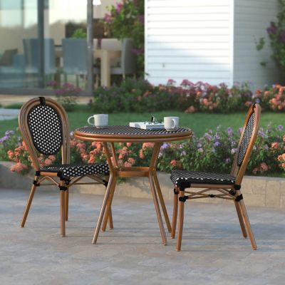 Emma + Oliver Colmar Indoor/Outdoor French Bistro Style 31.5 in. Table