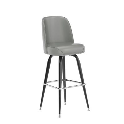 Emma + Oliver Gray Bucket Seat Stool Image 1