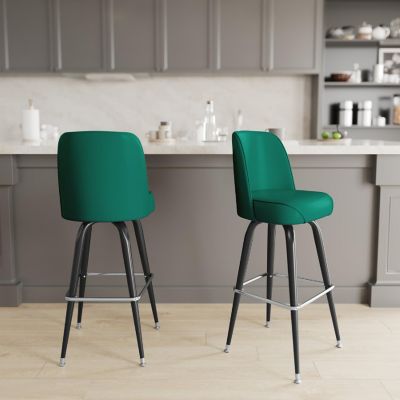 Emma + Oliver Green Bucket Seat Stool Image 2