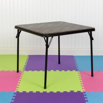 Emma + Oliver Kids Black Folding Table Image 1