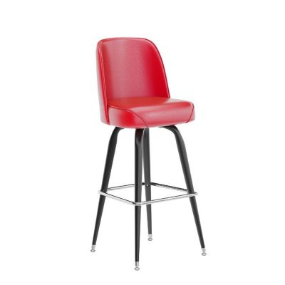 Emma + Oliver Red Bucket Seat Stool Image 1