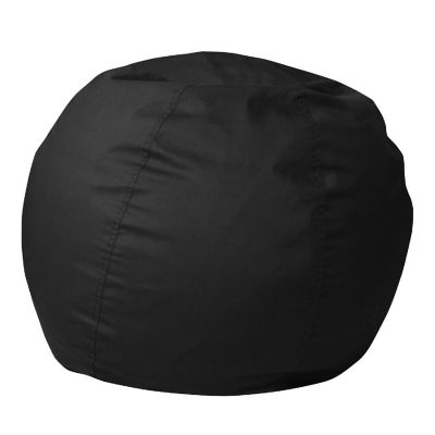 Emma + Oliver Solid Black Bean Bag Chair Image 1