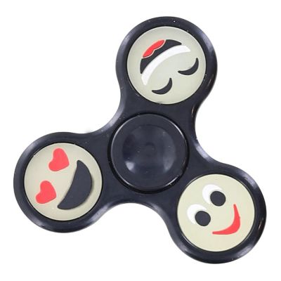 Emoji Smile Fidget Spinner  Black Image 1