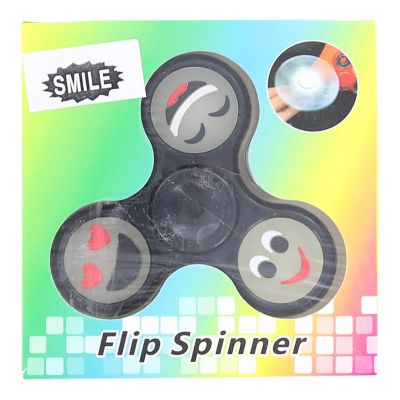 Emoji Smile Fidget Spinner  Black Image 2