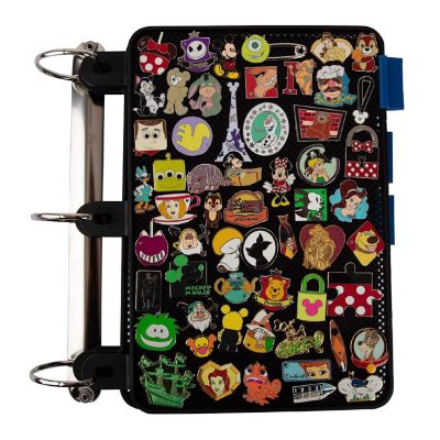 Enamel Pin Display Pages (1 PK) - Display and Trade Your Disney Collectible Pins in Any 3-Ring Binder - Pages Lay Flat with Pinbacks and NO Sagging! (Black - Pi Image 1