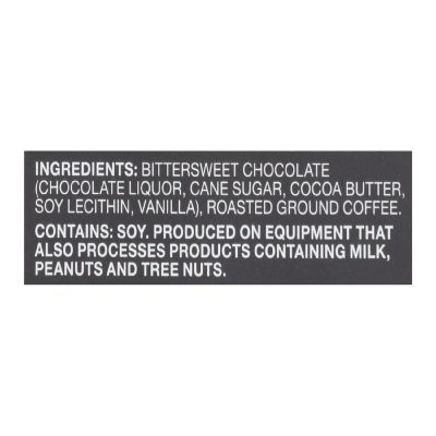 Endangered Species Natural Dark Chocolate 72 Percent Cocoa Espresso Beans 3 oz Bars Pack of 12 Image 2