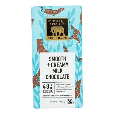 Endangered Species Natural Milk Chocolate 48 Percent Cocoa 3 oz Bars Pack of 12 Image 1
