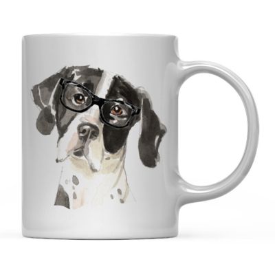 English Pointer Black Glasses Mug Image 2
