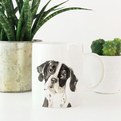 English Pointer Up Close Ceramic Mug Image 1
