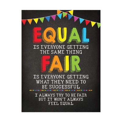 Equal vs Fair Classroom 8.5x11in Image 1