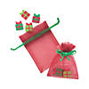 Eraser-Filled Santa Bags - 12 Pc. Image 1
