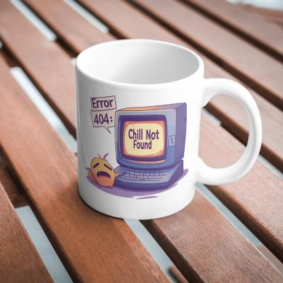 Error 404_ Chill Not Found Mug by Dancing Littles Jungle Image 2
