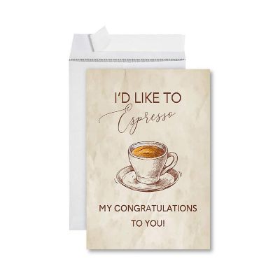 Espresso My Congratulations 8.5x11IN Image 1