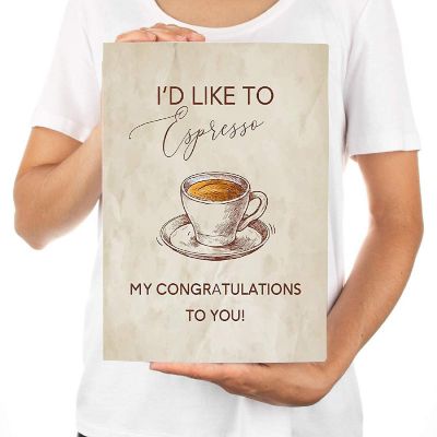 Espresso My Congratulations 8.5x11IN Image 1
